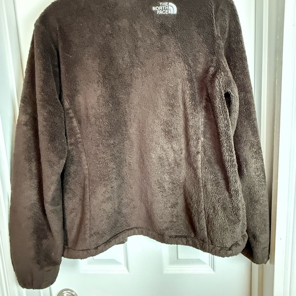 The North Face Women's Brown Fuzzy Fleece Jacket Adjustable Waist, Full Zipper - Picture 5 of 7